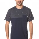 VANS STAY FLY MADRID FLYS TEE T SHIRT TOP MENS M OFF THE WALL BLUE POCKET SKATE