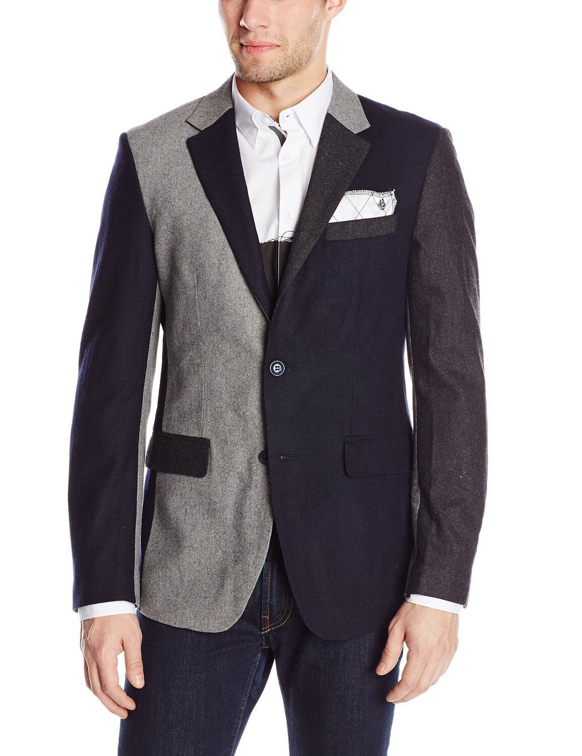 MARC ECKO CUT & SEW GEMINI BLAZER SPORT COAT Casual Dress JACKET $230 NWT S SM