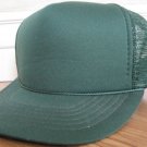 NEW MESH TRUCKERS HAT CAP DK GREEN BLANK PUNK BASEBALL