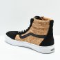 Vans CORK Sk8 hi Pro CUP Tan Black Cork Suede men size 8 8.5 9.5 10 12 RARE