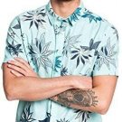 Quiksilver Men's South Nights Short Sleeve Woven Top BUTTON UP FRONT SHIRT S