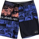 Quiksilver Men's 32 34 40 Highline Rave Wave 19" Boardshorts SWIM TRUNKS BLACK