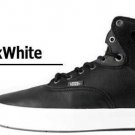 VANS SHOES BUSHWICK BIO WASH BLACK WHITE sz 6.5 Mens SK8 HI SKATE ULTRACUSH NEW