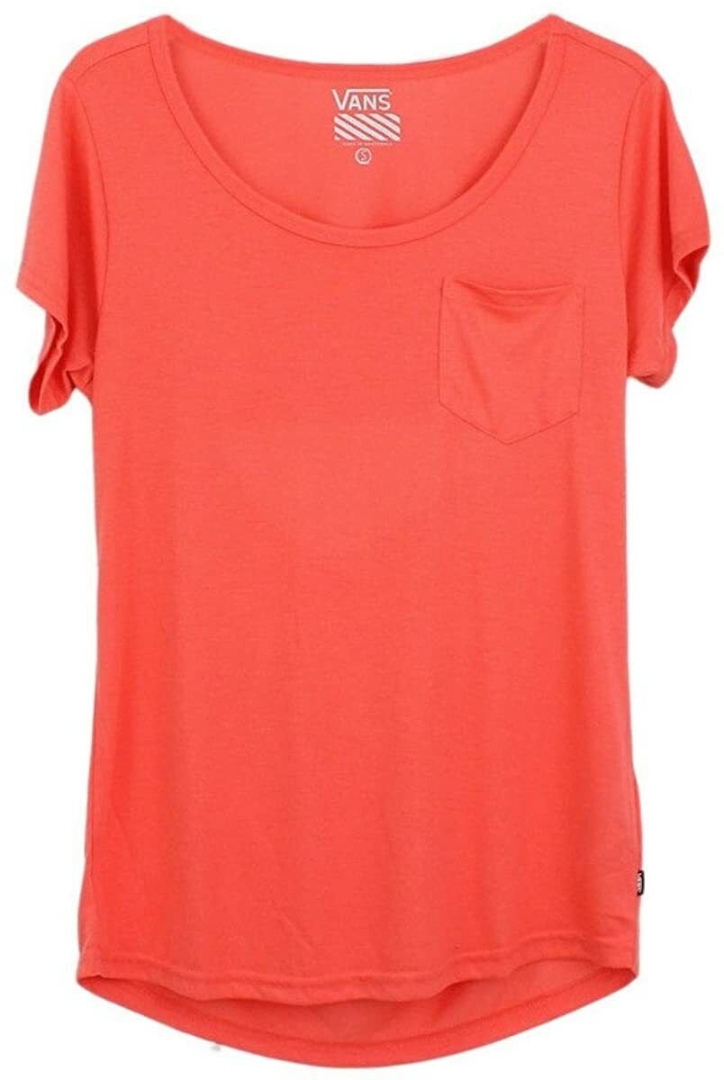 Vans Women's Slinger Top Solid T-Shirt Laranja Large Melon