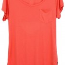 Vans Women's Slinger Top Solid T-Shirt Laranja Large Melon