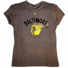Nike BALTIMORE ORIOLES Women's FALL NEON SHORT SLEEVE T SHIRT NFL L LARGE