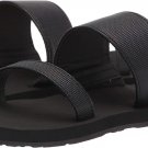 NEW! Women's ROXY 'Reynata' Faux Leather Sandals 9 Black FLIP FLOPS BEACH SHOES