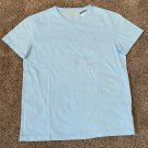 Polo Ralph Lauren V Neck Modern Classic-Fit T-Shirt Mens LIGHT BLUE SILVER PONY