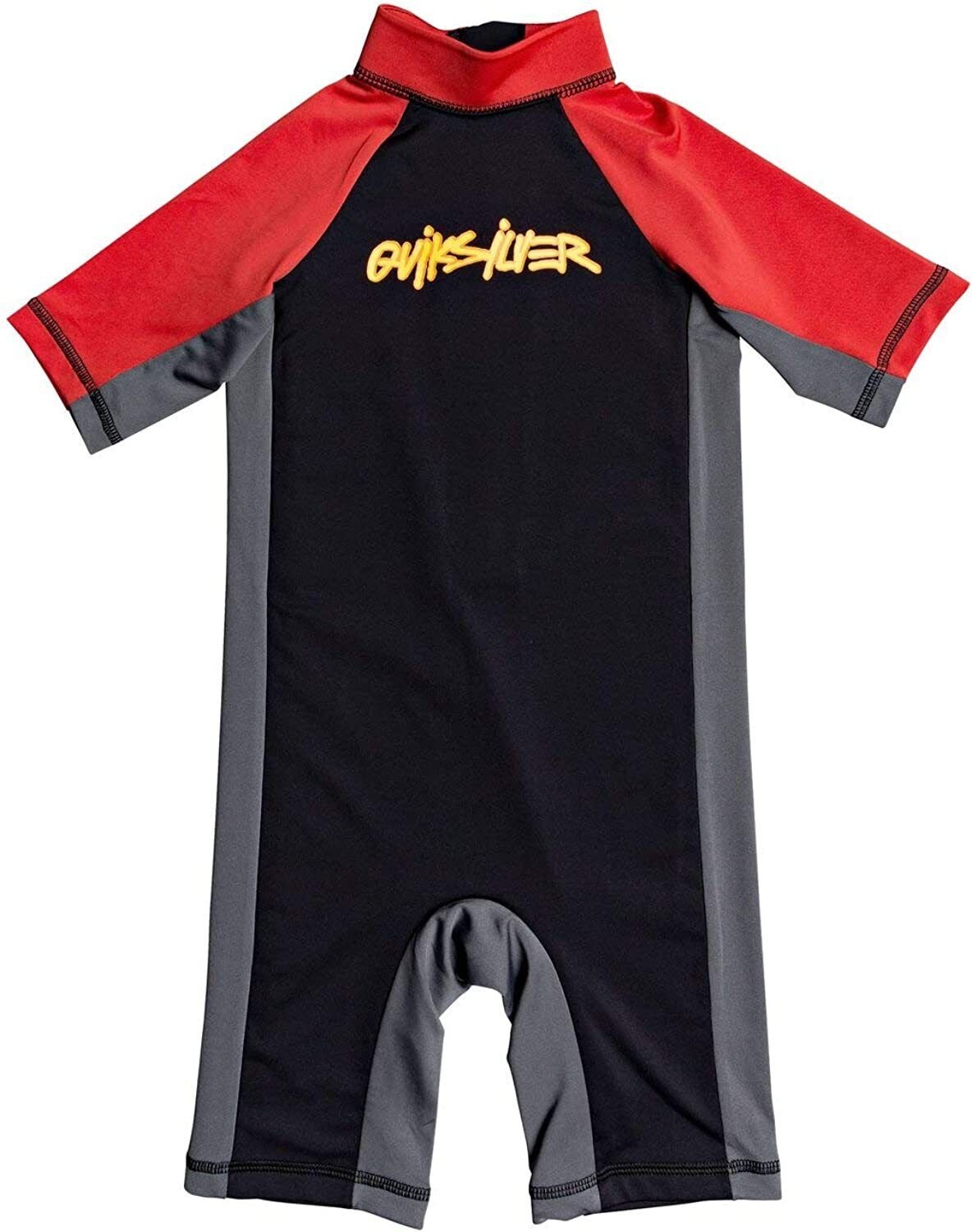 Quiksilver Boys' Spring Boy Rashguard Surf Shirt Toddler 2 3 4 5 6 Red Black Gr