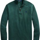 Polo Ralph Lauren Men's Half Zip French Rib Cotton Sweater GREEN NEW M XXL