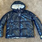 Women's TOMMY HILFIGER REVERSIBLE WINTER COAT JACKET PUFFER GLOSSY SHERPA $180