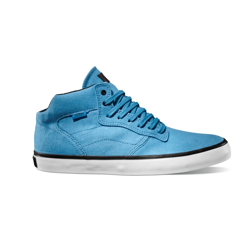 NEW VANS OTW STONEWASHED PIERCY BLUE WHITE SHOES MENS SZ 7 SURF SIDERS SK8 new