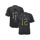 Seattle Seahawks Fan #12 Nike YOUTH SMALL 2016 Salute to Service Jersey