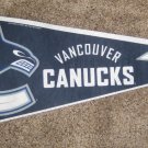 NEW VANCOUVER CANUCKS PENNANT HOCKEY NHL FULL SIZE 30" X 12" CANADA BLUE NWT