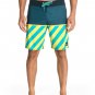 NEW QUIKSILVER YOUNG GUNS SWIM TRUNKS BOARD SHORTS SZ 38 SURF $62 BLUE YELLOW