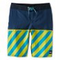 NEW QUIKSILVER YOUNG GUNS SWIM TRUNKS BOARD SHORTS SZ 38 SURF $62 BLUE YELLOW
