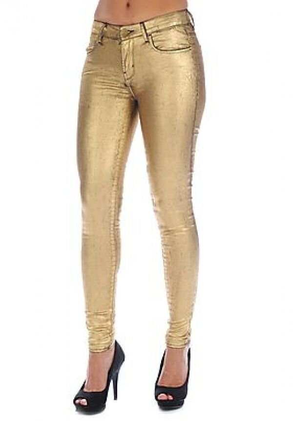 NEW BUFFALO DAVID BITTON GOLD FAITH MID RISE STONE WASH Skinny Jeans SZ 26 $99