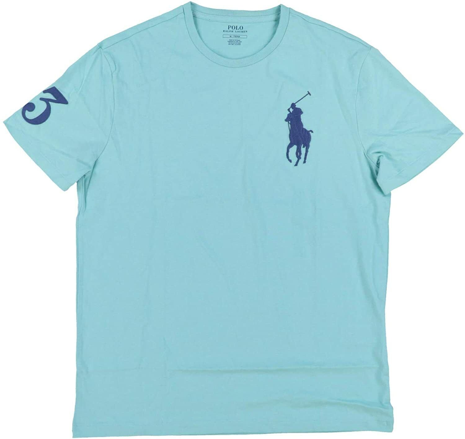 Polo Ralph Lauren Crew Neck Modern Big Pony T-Shirt Mens Blue GREEN S M L