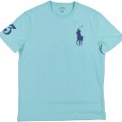 Polo Ralph Lauren Crew Neck Modern Big Pony T-Shirt Mens Blue GREEN S M L
