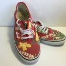 VANS ERA VAN DOREN MENS 3.5 WOMENS 5 RED HAWAIIAN SHOES FLORAL NIB