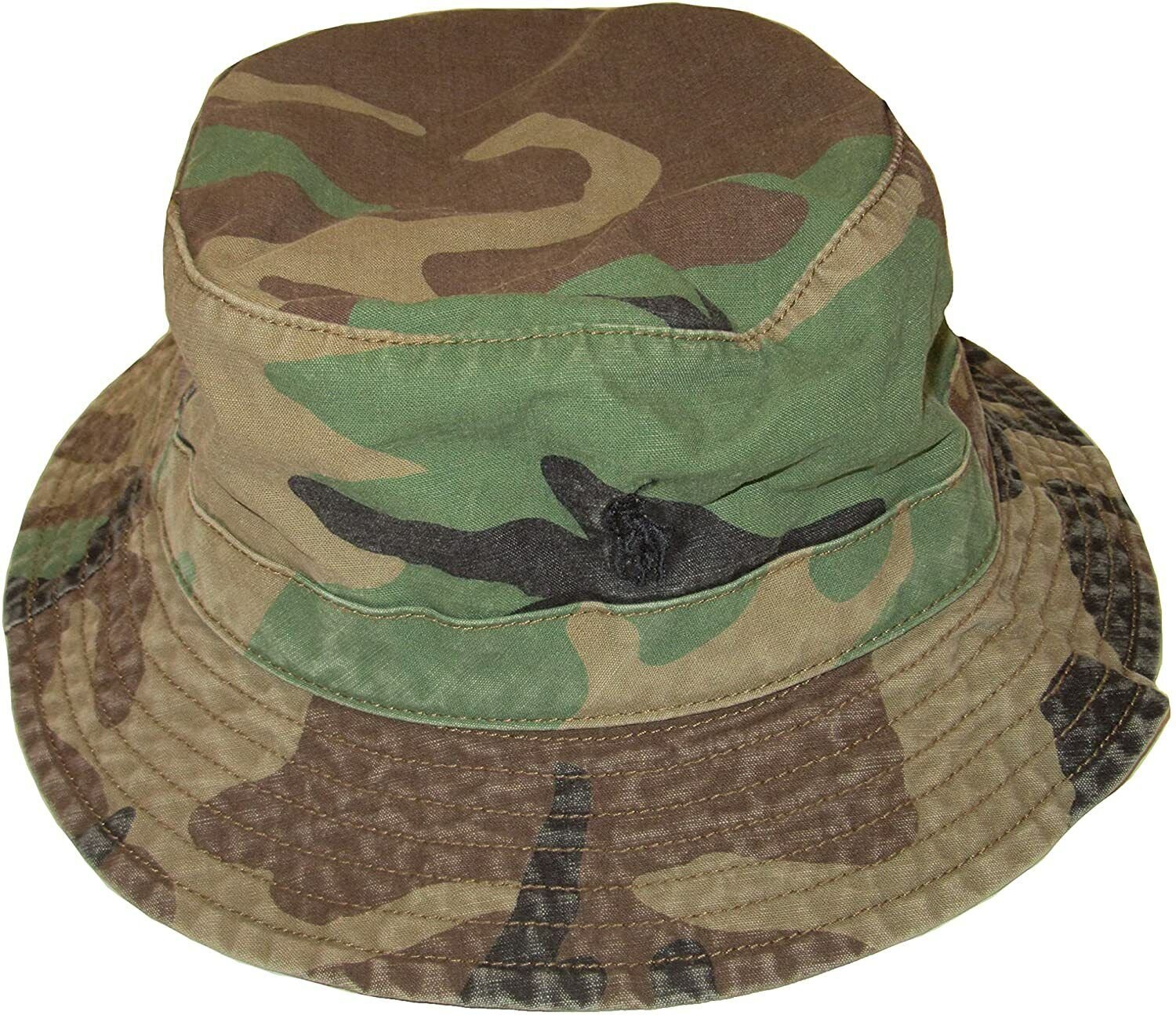 NWT POLO RALPH LAUREN PONY BEACHSIDE BUCKET HAT CAMO L/XL NEW
