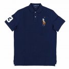 Polo Ralph Lauren Mens Classic Fit Big Colored Pony Polo Shirt Navy S Small