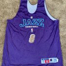 UTAH JAZZ CHAMPION GAME USED WORN #8 MOUNTAIN STYLE WARM UP JERSEY XXL REVERSE