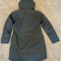 Columbia Women's S SMALL Full-Zip Snap-Up Mountain City Long Hooded Jacket BLACK