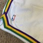 KARL MALONE UTAH JAZZ GAME USED WORN SHORTS UNIFORM SIZE 42 WHITE CHAMPION GU