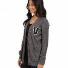 Women's XL VANS PSYCHPOP CARDIGAN SWEATER JACKET TOP sweatshirt New NWT GREY