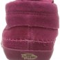 VANS AUTHENTIC MOHIKAN FLEECE RED PLUM SHOES WOMENS SZ 5 SURF SIDERS MOCCASINS