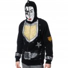 VOLCOM KISS ARMY STARCHILD PAUL STANLEY FULL ZIP HOODED S SWEATSHIRT FACE MASK