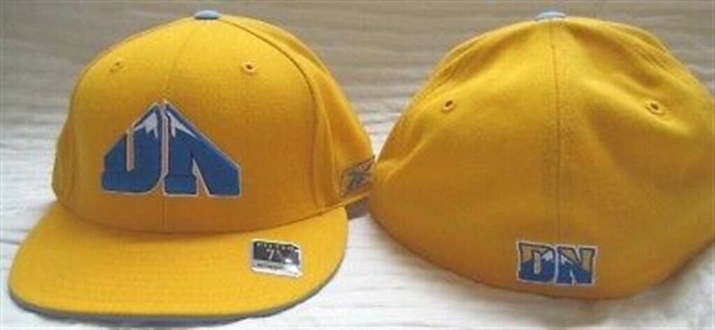 NEW REEBOK DENVER NUGGETS HAT CAP LID 7 7/8 NBA