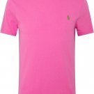 Polo Ralph Lauren Crew Neck Modern Classic-Fit T-Shirt Mens PINK GREEN PONY NEW