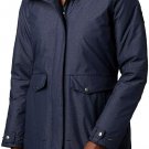 WOMENS Columbia Breitenbush Parka LONG INSULATED WARM WINTER JACKET BLUE S OR M