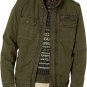 Levi's Men's Washed Cotton Two Pocket Sherpa Lined Military Jacket NWT LM7RC394