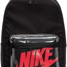 Nike Heritage 2.0 Backpack BA6175-010 SIZE ONE Black/ Red