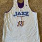 UTAH JAZZ CHAMPION GAME USED WORN MARK JACKSON MOUNTAIN STYLE WARM UP JERSEY XXL