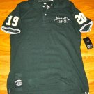 NEW MENS NEW ERA SHIRT MEDIUM MED M SOLID POLO TOP WHITE GREEN GOLF