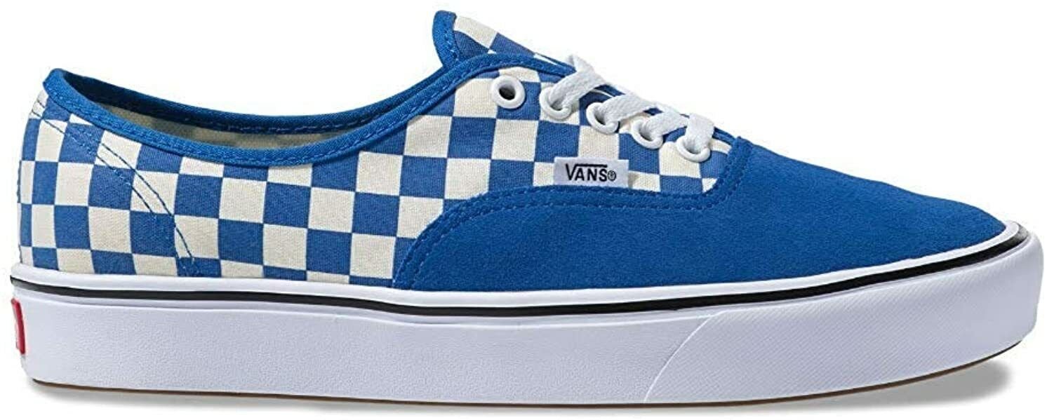 Vans COMFYCUSH AUTHENTIC (Checker) Lapis Blue/True White Check 9.5 Mens