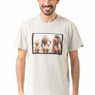 VANS HANK FOTO FOTOS BAKED BUNS HEATHER T SHIRT TOP M MD OFF THE WALL GIRLS BUMS