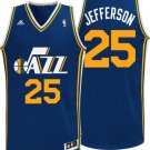 NEW ADIDAS UTAH JAZZ BIG AL JEFFERSON JERSEY XXL 2X SWINGMAN REV 30 BOBCATS BLUE
