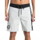 QUIKSILVER TURBO DOG 18 SWIM TRUNKS BOARD SHORTS SZ 32 SURF $65 GREY SALT WATER