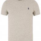 Polo Ralph Lauren Crew Neck Modern Classic-Fit T-Shirt Mens LT Grey Heather S M