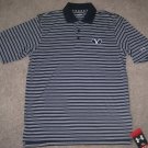 NEW UNDER ARMOUR BYU COUGARS COACHES POLO SHIRT S STRIPED GOLF HEAT GEAR UPF 30+