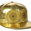 NEW ERA 7 1/8 59fifty Character BIG Face Premium C-3PO Hat Star Wars Gold Droid