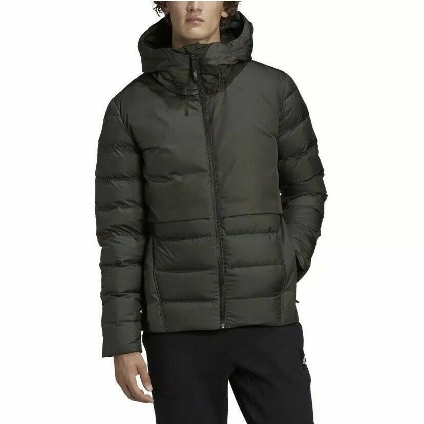 Adidas Waterproof Urban Puffer Jacket Winter Downfill 600 Hooded Men Sz M $180