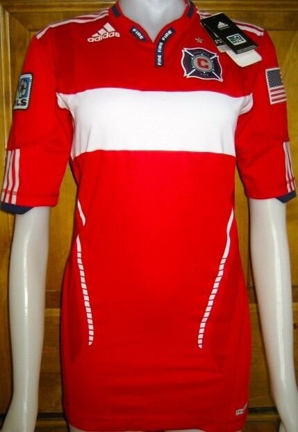 ADIDAS CHICAGO FIRE AUTHENTIC SOCCER JERSEY WOMENS M