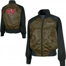 REEBOK TAMPA BAY BUCCANEERS CHEER JACKET L SATIN LADIES LARGE NEW RARE