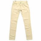 Polo Ralph Lauren Womens Tompkins Skinny Jeans Authentic Dungarees 25 29 CREAM